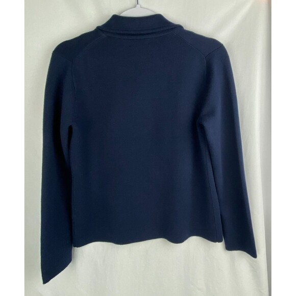 J.Crew 365 Blazer Womens Small Navy Blue Cropped single-button sweater-blazer - Picture 8 of 10
